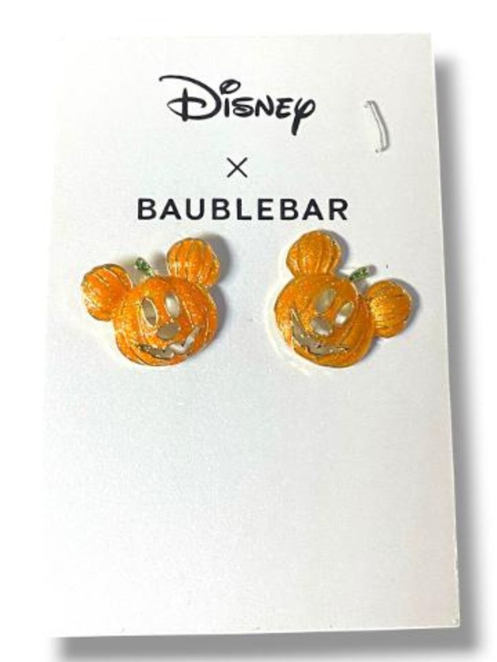 NWT - Disney x Baublebar Halloween Mickey Pumpkin FALL SEASON Earrings